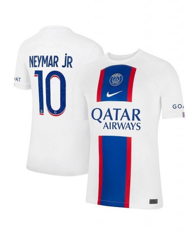 Men's Neymar Jr. White Paris Saint-Germain 2022/23 Third Breathe Stadium Replica Player Jersey $34.24 Jersey