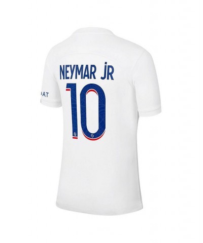 Men's Neymar Jr. White Paris Saint-Germain 2022/23 Third Breathe Stadium Replica Player Jersey $34.24 Jersey