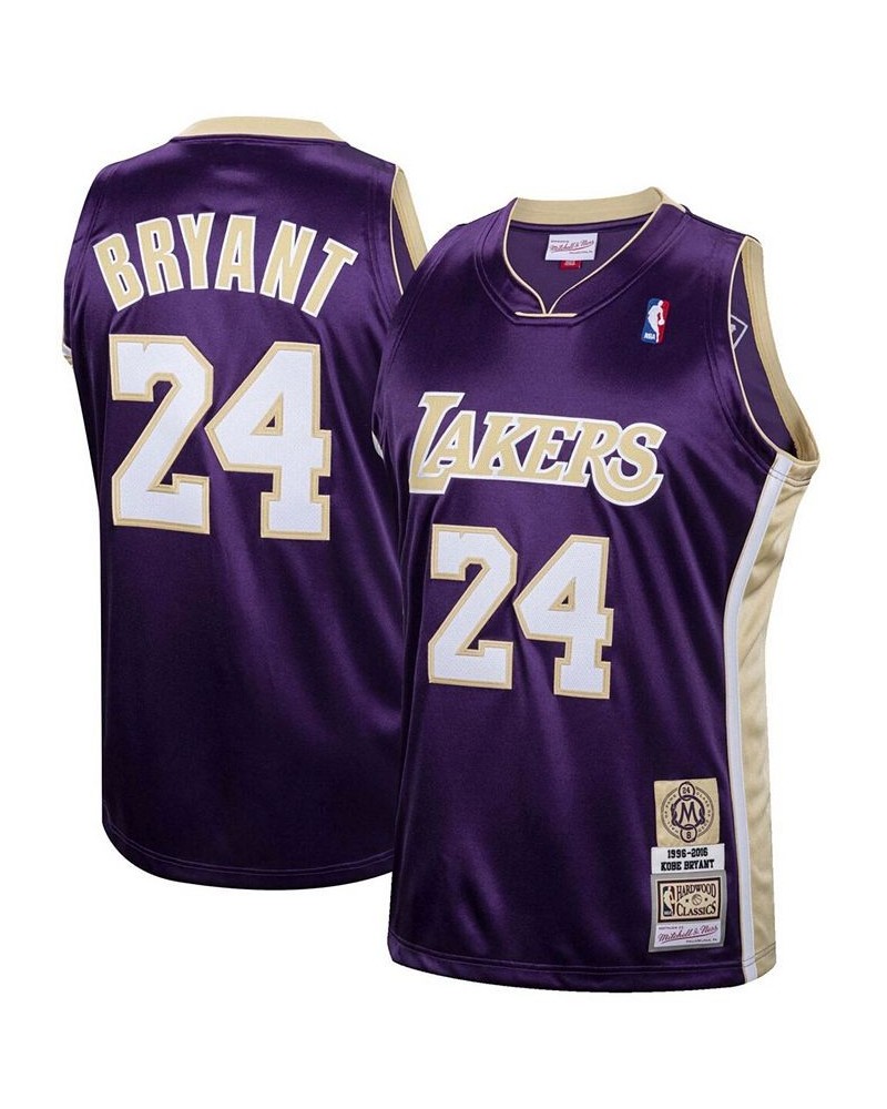 Men's Kobe Bryant Purple Los Angeles Lakers Hall of Fame Class of 2020 24 Authentic Hardwood Classics Jersey $117.25 Jersey