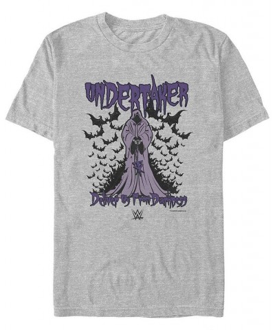 Men's WWE Undertaker Deliver Us Short Sleeve T-shirt Gray $18.19 T-Shirts