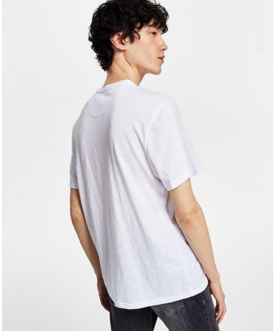 Men's Henley Shirt White $12.34 Shirts