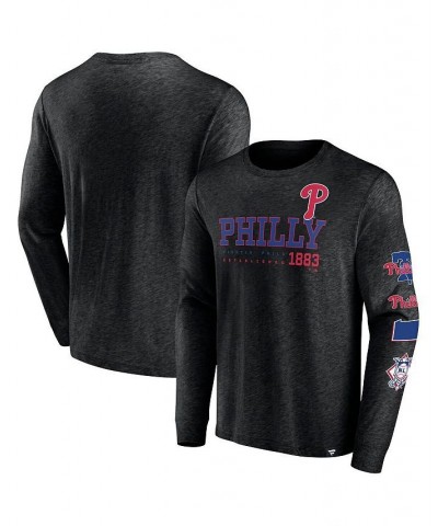 Men's Branded Black Philadelphia Phillies High Whip Pitcher Long Sleeve T-shirt $29.99 T-Shirts