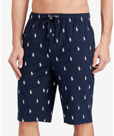 Men's Big & Tall Cotton Pajama Shorts Blue $26.78 Pajama