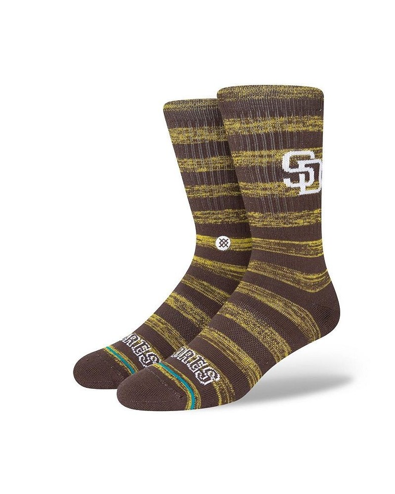 Men's San Diego Padres Twist Logo Crew Socks $13.76 Socks