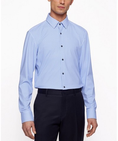 BOSS Men's Slim-Fit Shirt Blue $55.20 Shirts