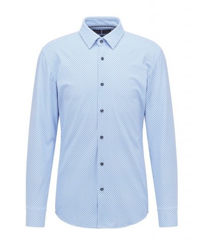 BOSS Men's Slim-Fit Shirt Blue $55.20 Shirts