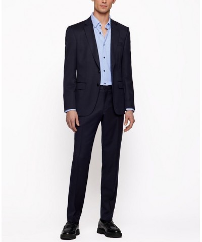 BOSS Men's Slim-Fit Shirt Blue $55.20 Shirts