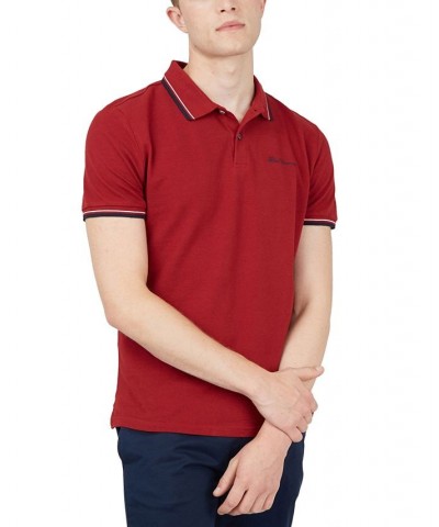 Men's Signature Tipped Short-Sleeve Polo Shirt PD06 $41.83 Polo Shirts