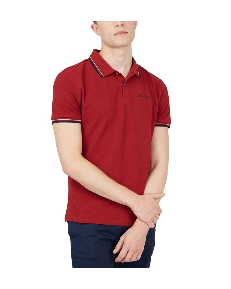 Men's Signature Tipped Short-Sleeve Polo Shirt PD06 $41.83 Polo Shirts