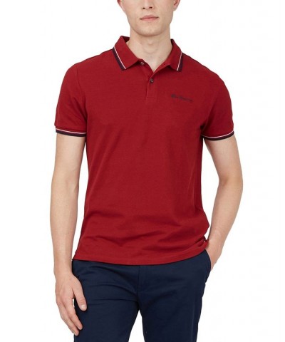 Men's Signature Tipped Short-Sleeve Polo Shirt PD06 $41.83 Polo Shirts