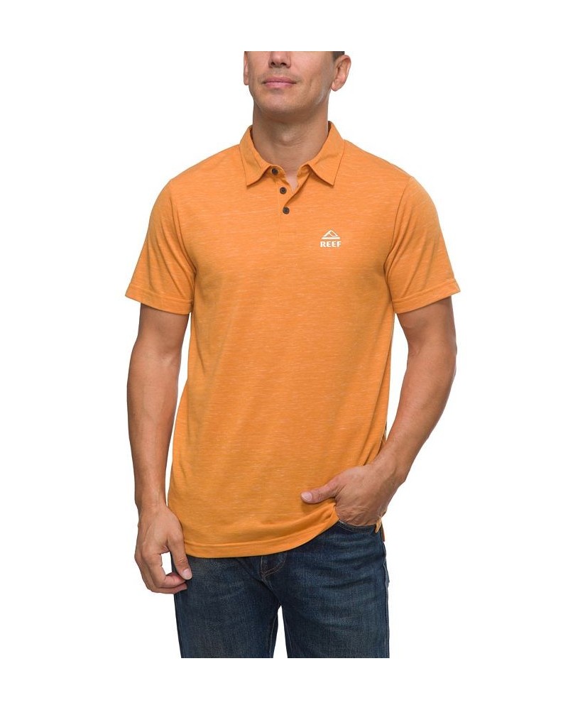 Men's Piston Short Sleeve Tech Polo Shirt Orange $19.29 Polo Shirts