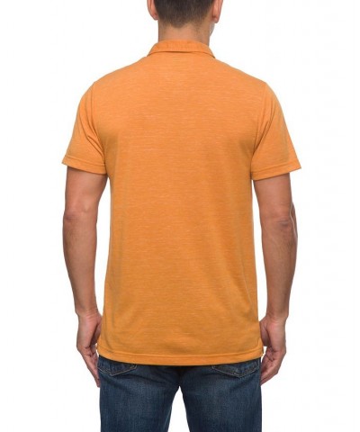 Men's Piston Short Sleeve Tech Polo Shirt Orange $19.29 Polo Shirts