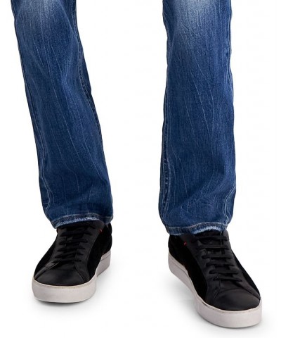 Men's Rebel Slim-Straight Fit Destroyed Jeans Blue $50.14 Jeans