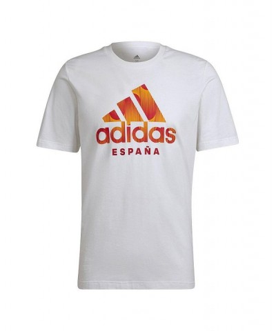 Men's White Spain National Team DNA Graphic T-shirt $25.00 T-Shirts