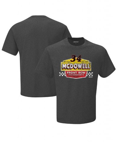 Men's Checkered Flag Heather Charcoal Michael McDowell Vintage-Inspired Duel T-shirt $20.99 T-Shirts