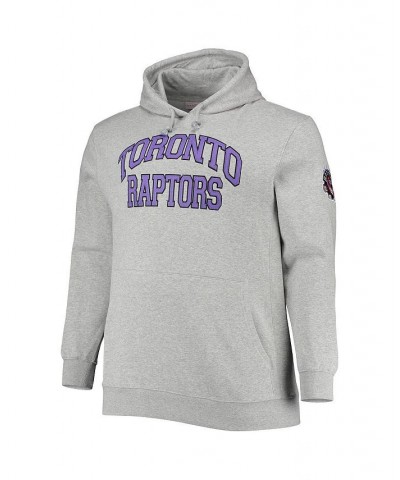 Men's Vince Carter Heathered Gray Toronto Raptors Big and Tall Name and Number Pullover Hoodie $42.80 Sweatshirt