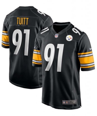 Men's Stephon Tuitt Black Pittsburgh Steelers Game Team Jersey $68.60 Jersey