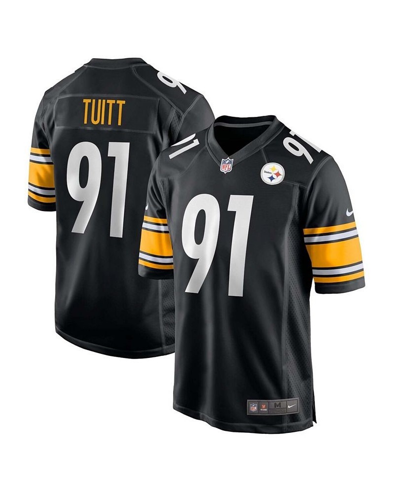 Men's Stephon Tuitt Black Pittsburgh Steelers Game Team Jersey $68.60 Jersey