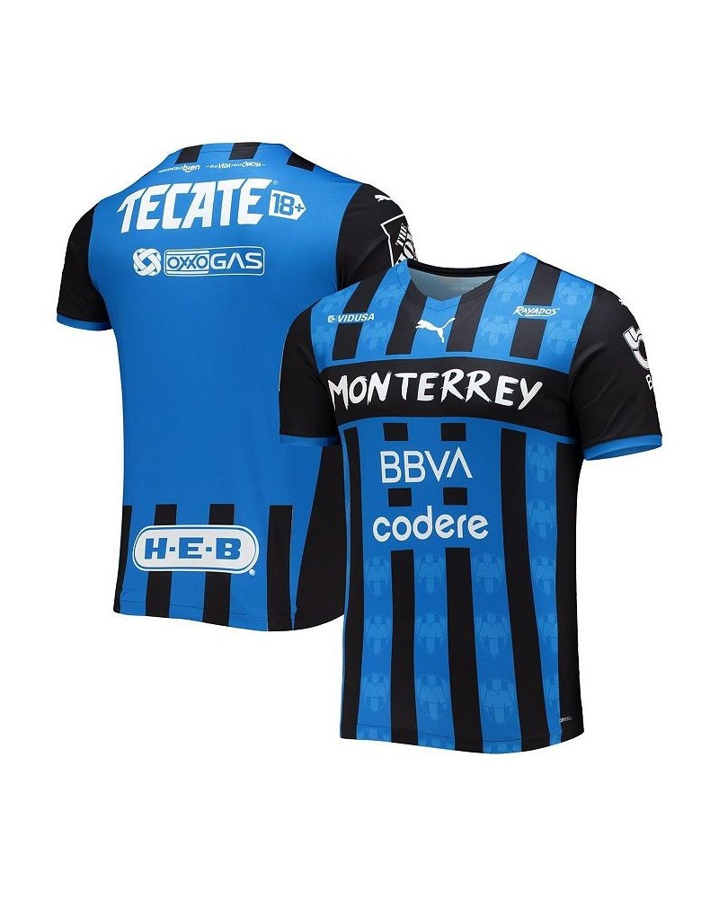 Men's Blue CF Monterrey 2021/22 Third Replica Player Jersey $33.11 Jersey