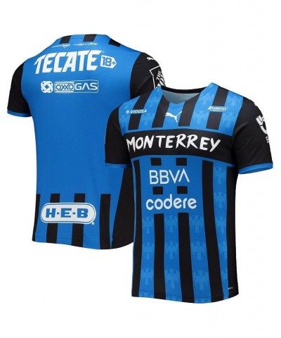 Men's Blue CF Monterrey 2021/22 Third Replica Player Jersey $33.11 Jersey