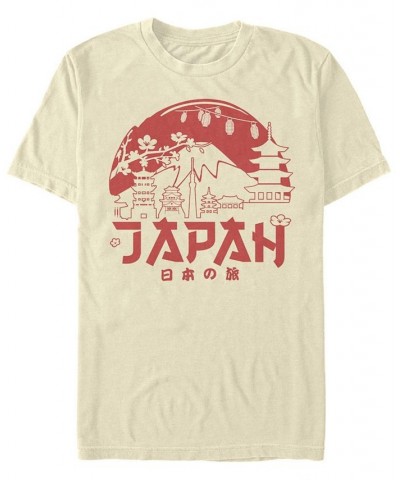 Men's Japan Horizon Short Sleeve Crew T-shirt Tan/Beige $16.80 T-Shirts