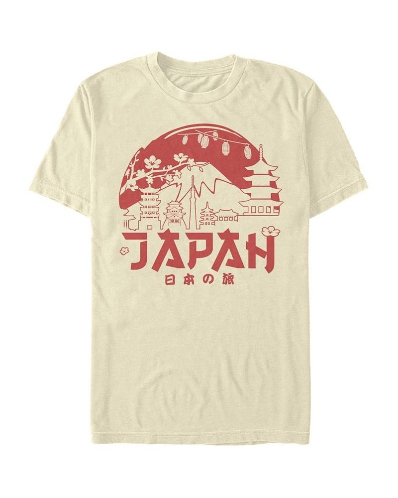 Men's Japan Horizon Short Sleeve Crew T-shirt Tan/Beige $16.80 T-Shirts