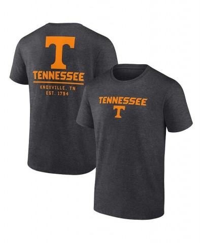 Men's Branded Heathered Charcoal Tennessee Volunteers Game Day 2-Hit T-shirt $21.59 T-Shirts