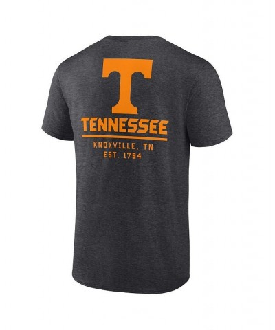 Men's Branded Heathered Charcoal Tennessee Volunteers Game Day 2-Hit T-shirt $21.59 T-Shirts