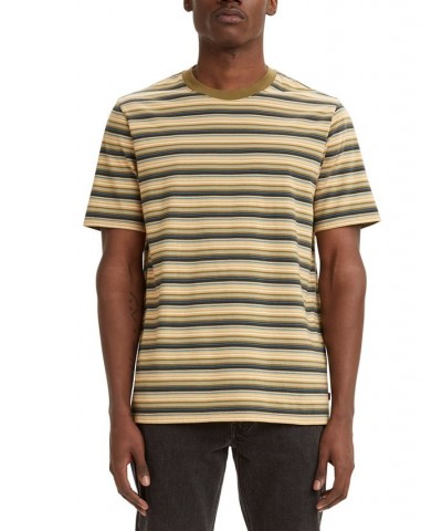 Men's Classic Relaxed-Fit Striped T-Shirt Shuffle Martini Olive $18.54 T-Shirts