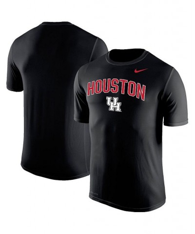 Men's Black Houston Cougars Arch Over Logo Performance T-shirt $19.07 T-Shirts