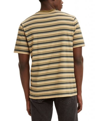 Men's Classic Relaxed-Fit Striped T-Shirt Shuffle Martini Olive $18.54 T-Shirts