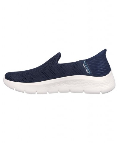 Women's Slip-Ins- GO WALK FLEX - Relish Slip-On Wide Width Walking Sneakers Blue $39.20 Shoes