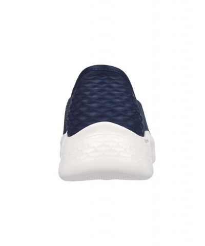 Women's Slip-Ins- GO WALK FLEX - Relish Slip-On Wide Width Walking Sneakers Blue $39.20 Shoes