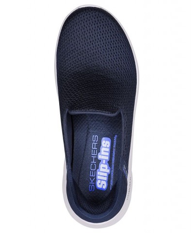 Women's Slip-Ins- GO WALK FLEX - Relish Slip-On Wide Width Walking Sneakers Blue $39.20 Shoes