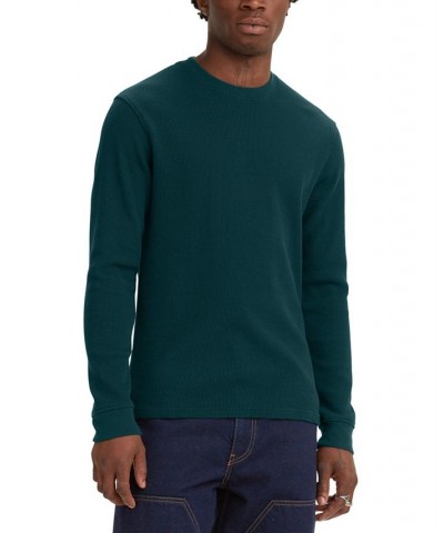 Men's Waffle Knit Thermal Long Sleeve T-Shirt PD08 $21.29 Shirts