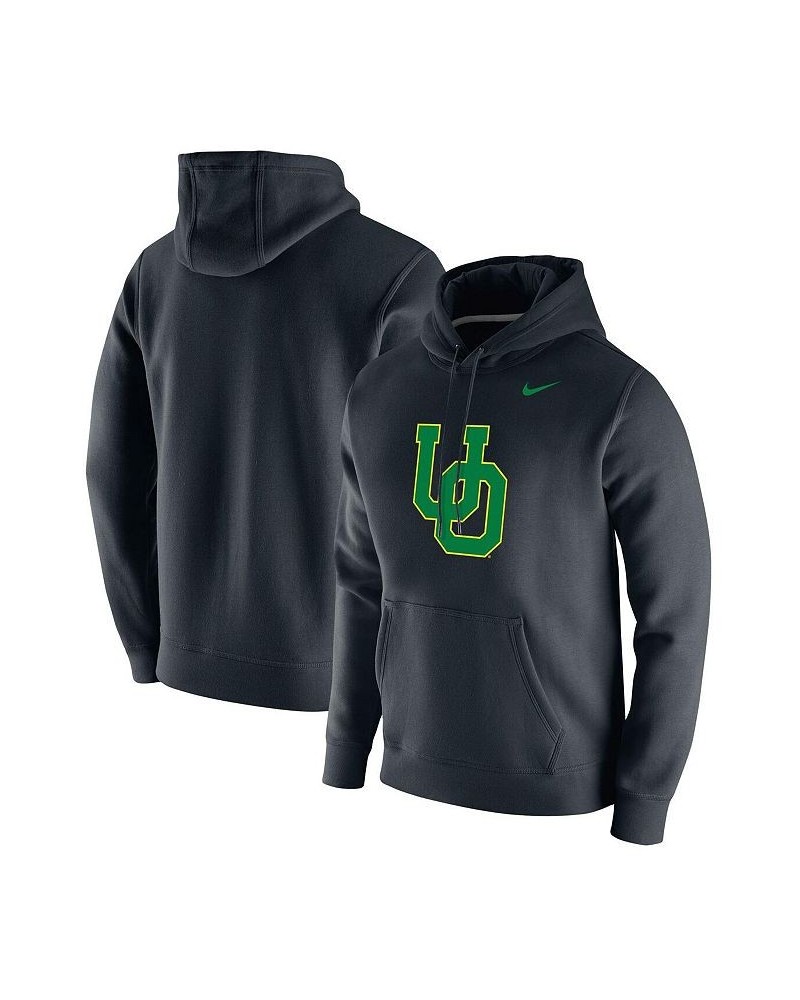 Men's Black Oregon Ducks Vintage-Like School Logo Pullover Hoodie $45.04 Sweatshirt