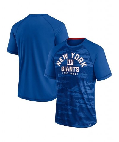 Men's Branded Royal New York Giants Hail Mary Raglan T-shirt $28.49 T-Shirts