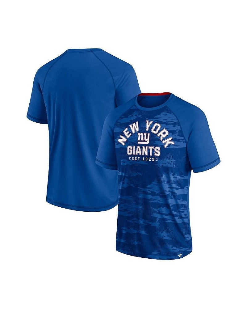 Men's Branded Royal New York Giants Hail Mary Raglan T-shirt $28.49 T-Shirts