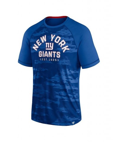 Men's Branded Royal New York Giants Hail Mary Raglan T-shirt $28.49 T-Shirts