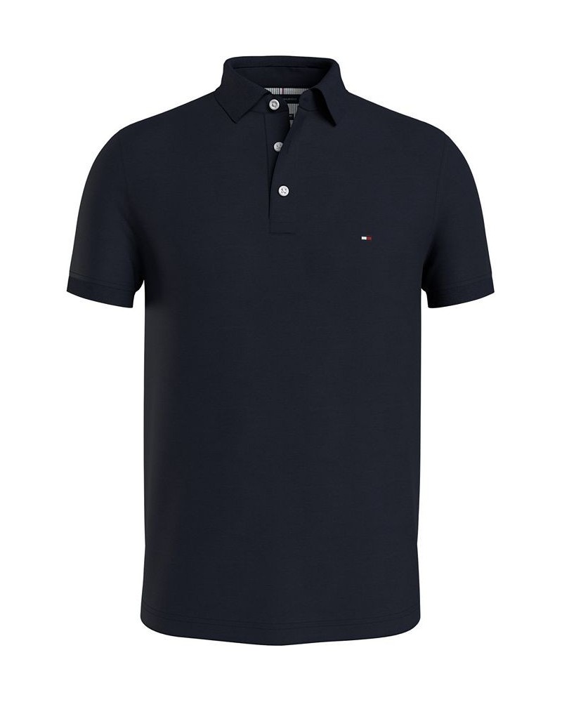 Men's 1985 Heather Classic Fit Short Sleeve Polo Faded Indigo Heather $30.80 Polo Shirts