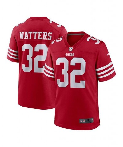 Men's Ricky Watters Scarlet San Francisco 49ers Retired Player Game Jersey $40.66 Jersey