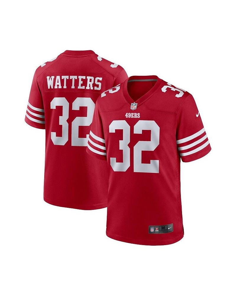 Men's Ricky Watters Scarlet San Francisco 49ers Retired Player Game Jersey $40.66 Jersey