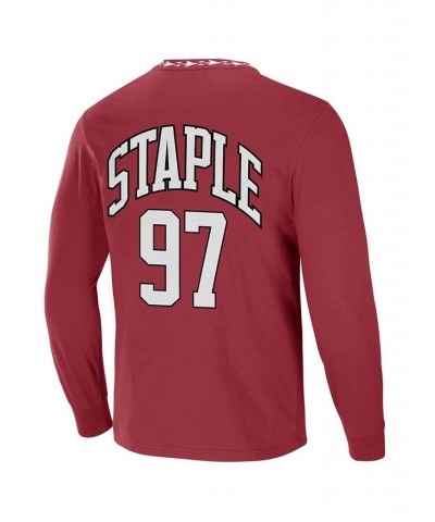 Men's NFL X Staple Red Arizona Cardinals Core Long Sleeve Jersey Style T-shirt $28.19 T-Shirts