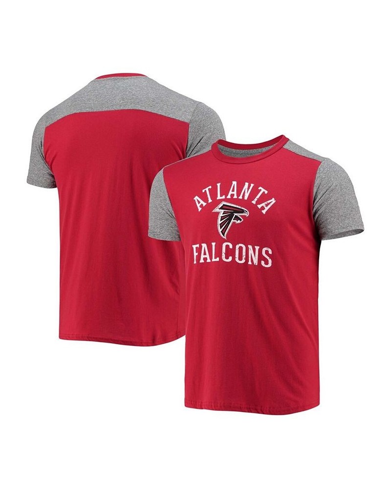 Men's Red, Gray Atlanta Falcons Field Goal Slub T-shirt $29.69 T-Shirts