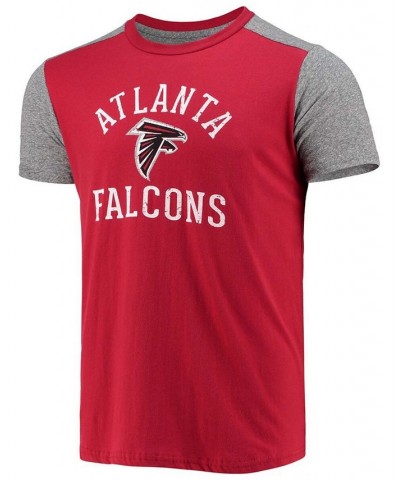 Men's Red, Gray Atlanta Falcons Field Goal Slub T-shirt $29.69 T-Shirts