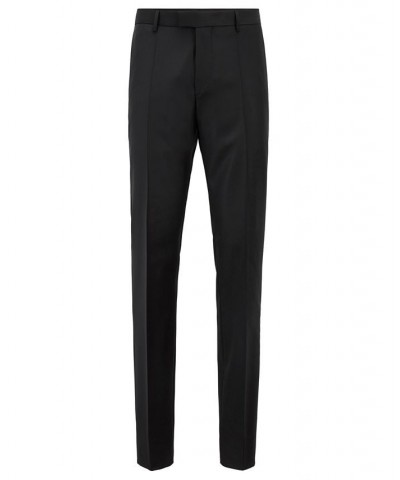 BOSS Men's T-Glover3 LC Slim-Fit Formal Wool Trousers Black $126.48 Pants