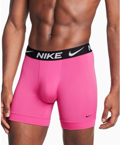 Men's 3-Pk. DRI-Fit Essential Micro Boxer Briefs BLUE LIGHTNING/ACTIVE FUSCHIA/BLACK $24.20 Underwear