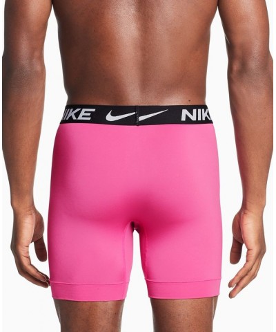 Men's 3-Pk. DRI-Fit Essential Micro Boxer Briefs BLUE LIGHTNING/ACTIVE FUSCHIA/BLACK $24.20 Underwear