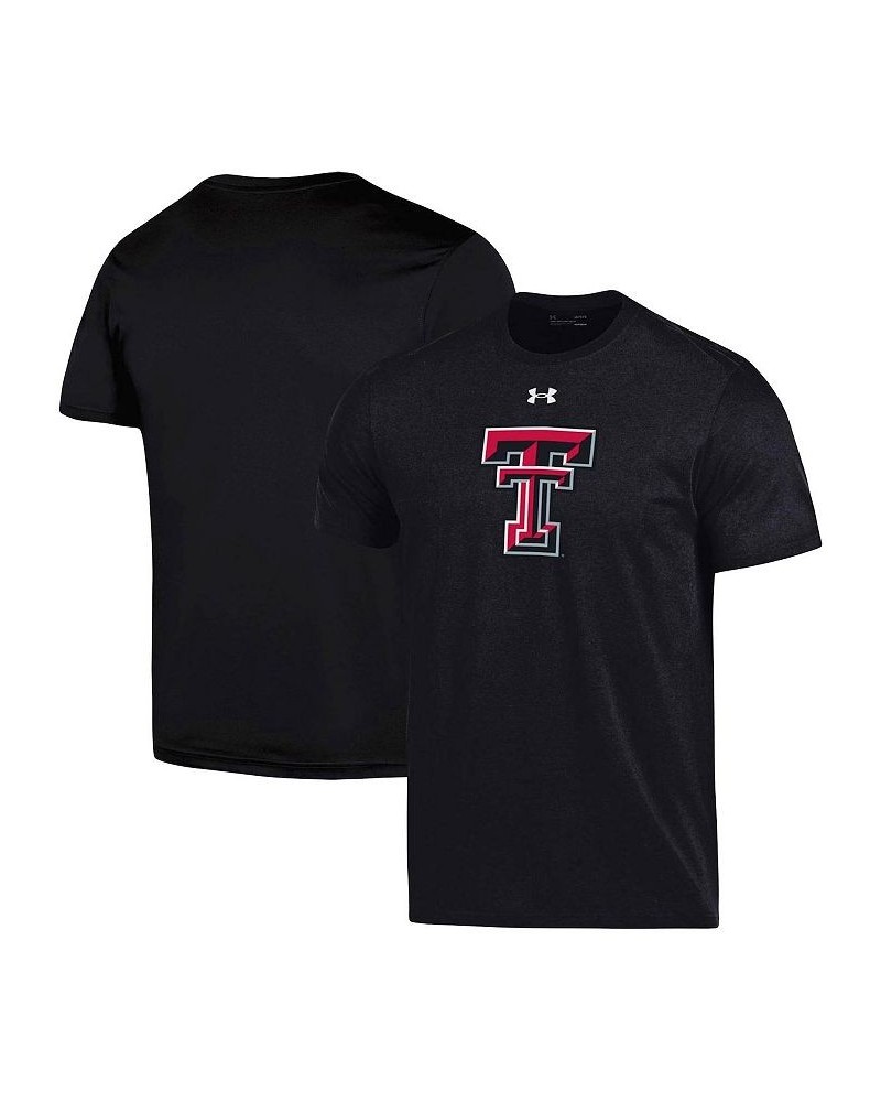 Men's Black Texas Tech Red Raiders School Logo Performance Cotton T-shirt $26.54 T-Shirts