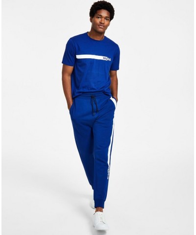 Boss Men's Dexray Logo Stripe Drawstring Sweatpants Blue $50.76 Pants